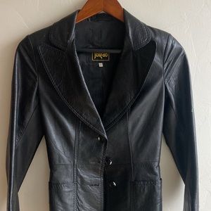 Tolédo leather trench coat